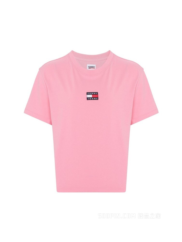 Tommy 22新款春夏女装针织短袖上衣DW0DW10404