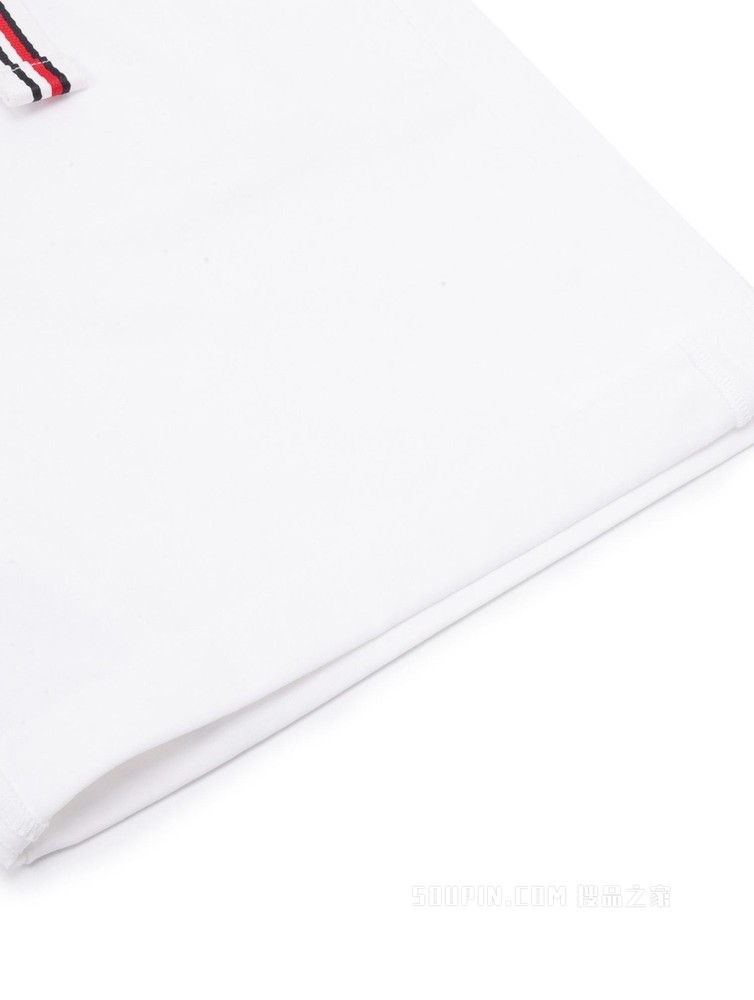 Tommy 22新款春夏女装时尚红白蓝腰带翻边脚口休闲短裤WW0WW30482