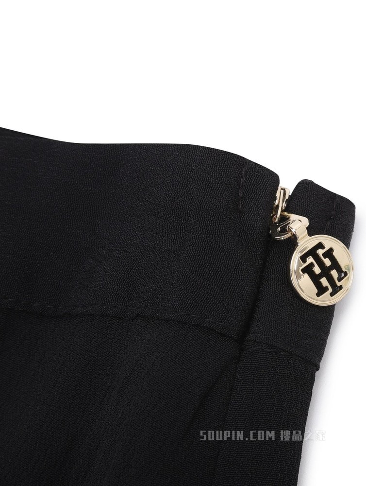 Tommy 22新款春夏女装都市优雅LOGO拉链宽松半身裙WW0WW34625