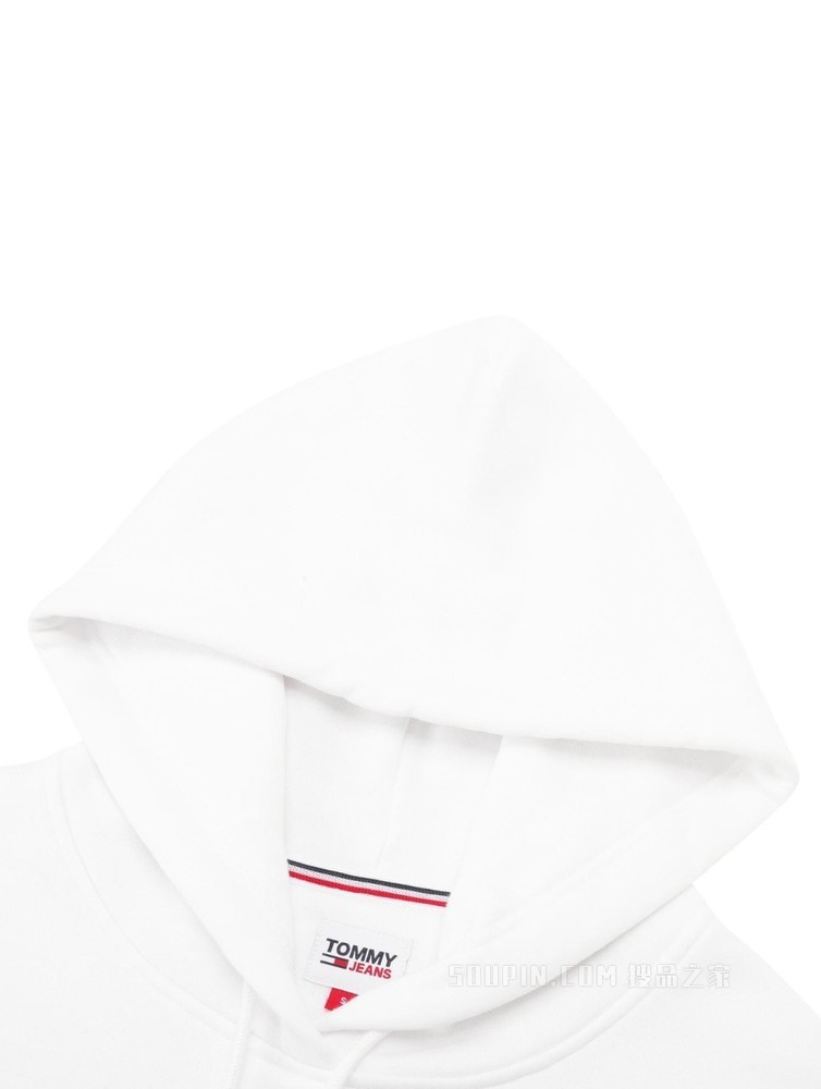 Tommy 22新款春季女装时尚多色重叠刺绣连帽宽松卫衣DW0DW11814