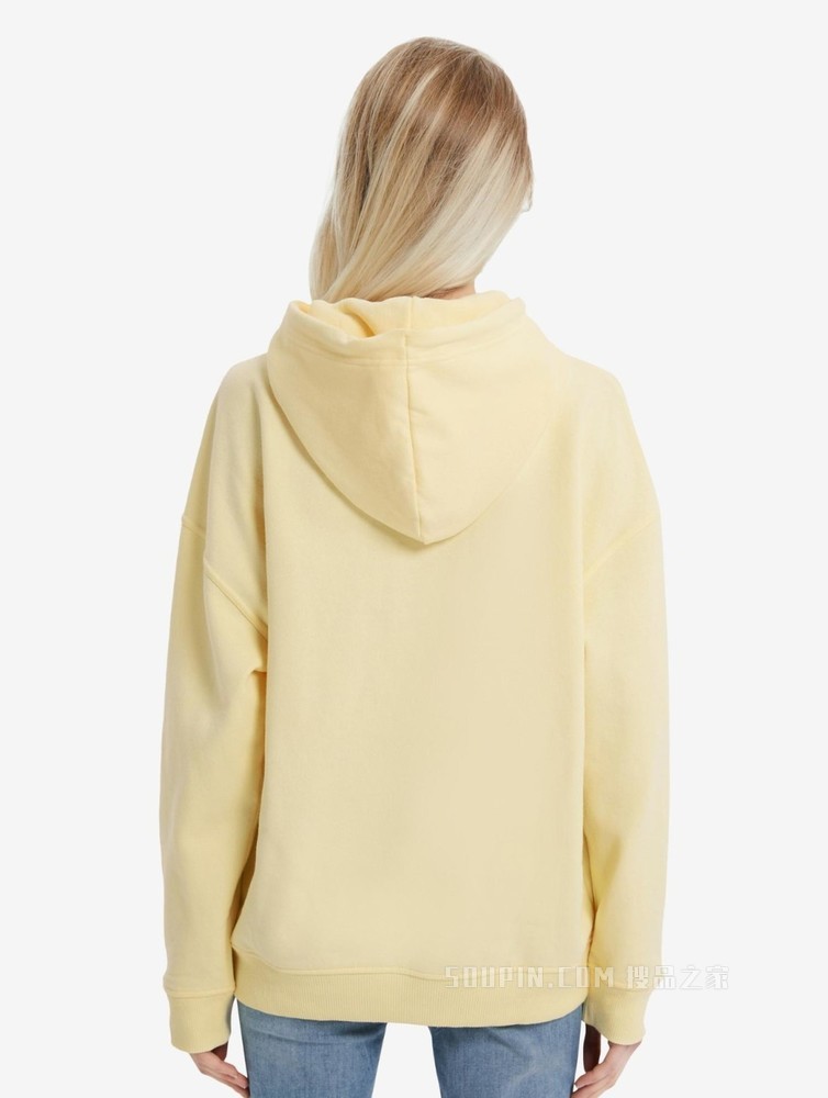 Tommy 22新款春季女装简约签字体刺绣连帽宽松加绒卫衣DW0DW11815