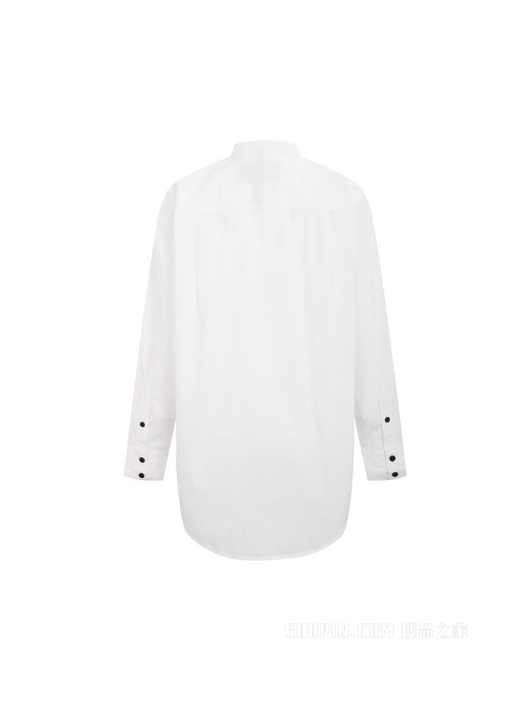 Tommy 22新款春夏女装休闲男友版纯棉徽章刺绣宽松衬衫WW0WW33070