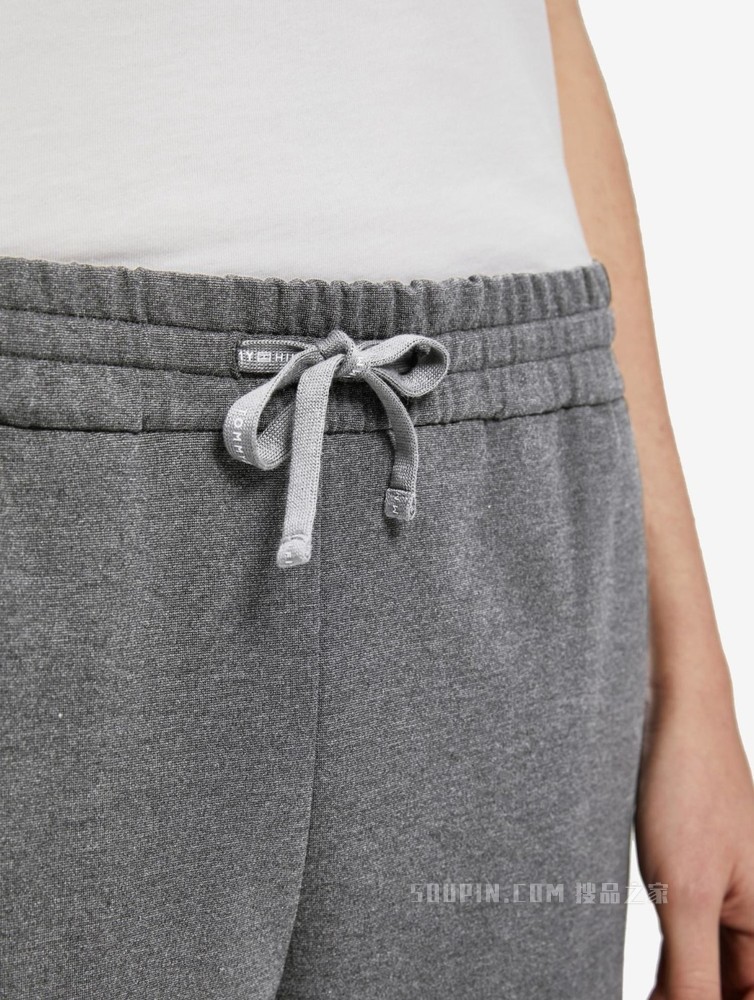 Tommy 22新款春季女装百搭金属LOGO标抽绳腰宽松休闲卫裤33013