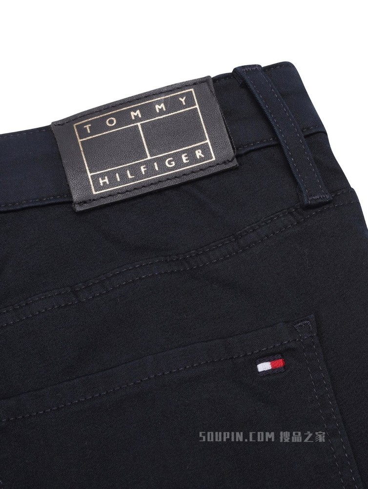 Tommy【新春系列】22新款虎年女装时尚皮标微弹微喇休闲裤33098