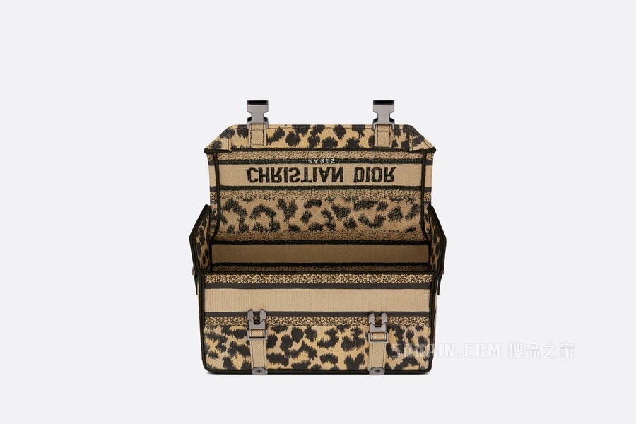 小号 Diorcamp 手袋 米色 Mizza 图案刺绣