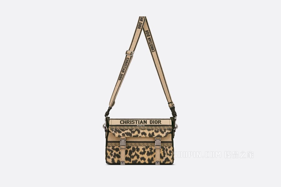 小号 Diorcamp 手袋 米色 Mizza 图案刺绣