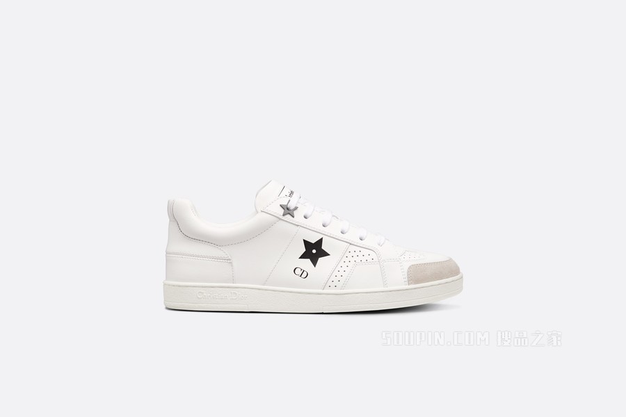 Dior Star 运动鞋 白色牛皮革和绒面革
