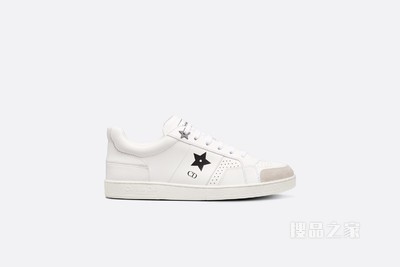 Dior Star 运动鞋 白色牛皮革和绒面革