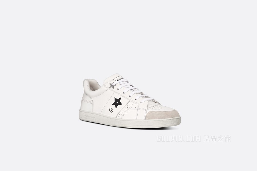 Dior Star 运动鞋 白色牛皮革和绒面革