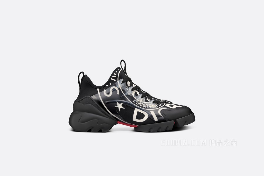 D-Connect 运动鞋 黑色科技面料 Dior Union 印花