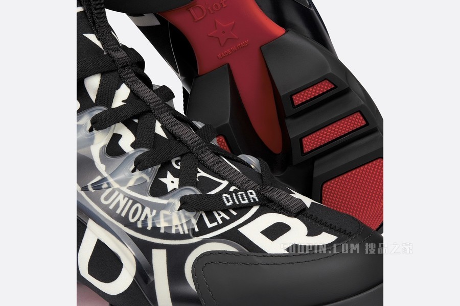D-Connect 运动鞋 黑色科技面料 Dior Union 印花
