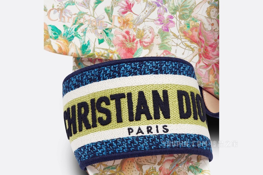 Dway 棉质凉拖 多色棉质刺绣 D-Constellation 图案