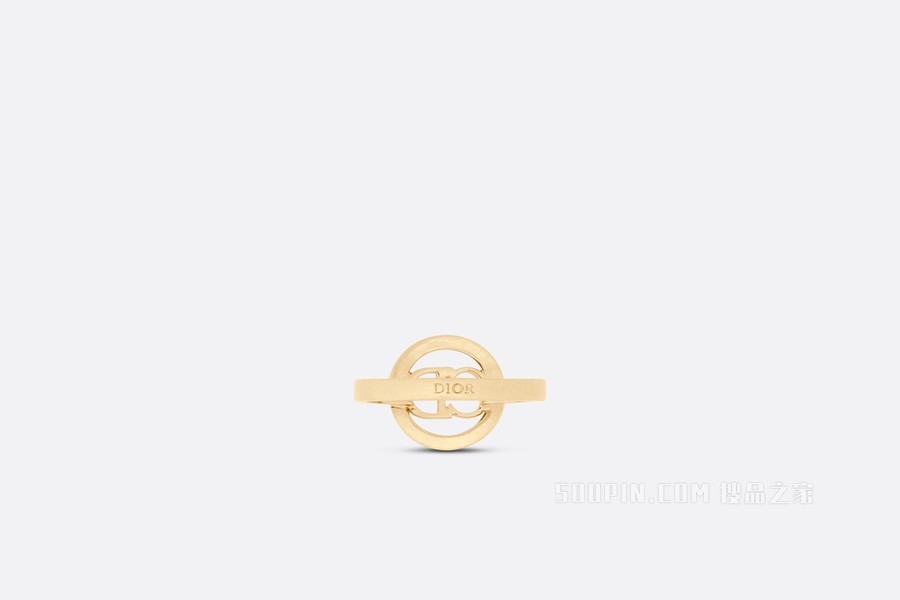 Clair D Lune 戒指 金色饰面金属和银色调仿水晶装饰