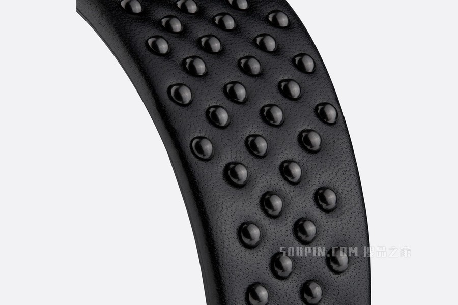 Dior Band 发带 黑色牛皮革和金属覆层金属
