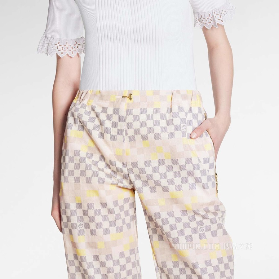 PIXEL DAMIER 慢跑裤