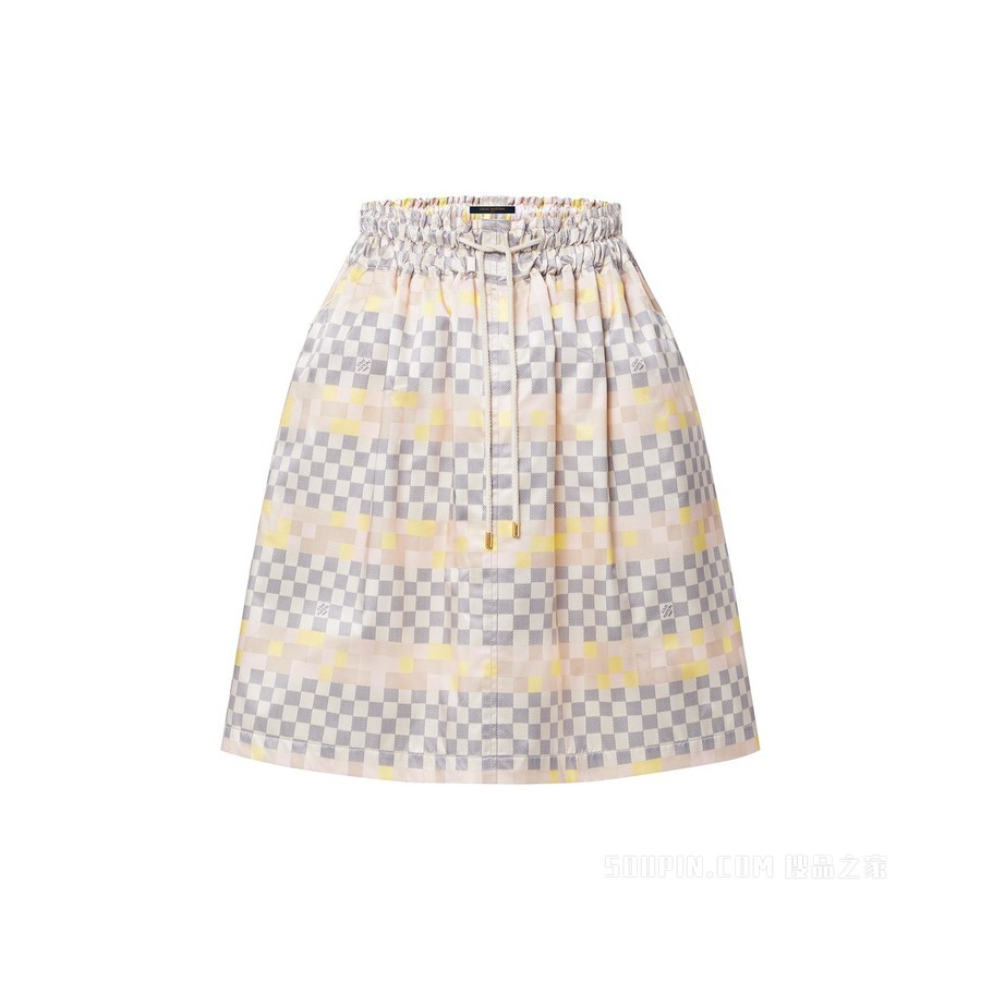 PIXEL DAMIER 半身裙