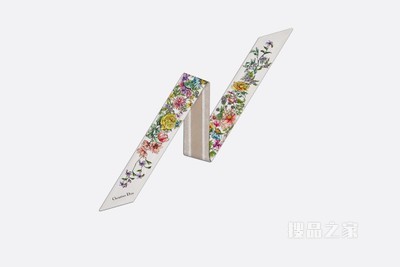 Mitzah 丝巾 多色桑蚕丝斜纹面料 D-Floral 印花