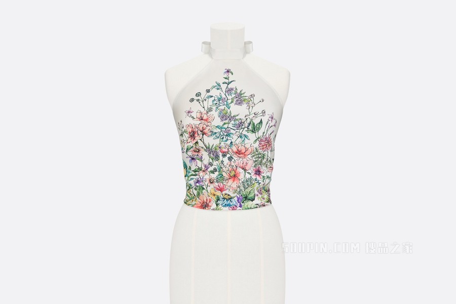 Dior 印花上衣 多色桑蚕丝斜纹面料 D-Floral 印花