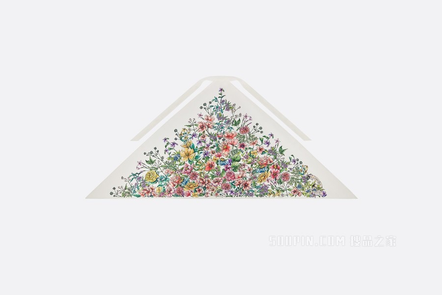 Dior 印花上衣 多色桑蚕丝斜纹面料 D-Floral 印花