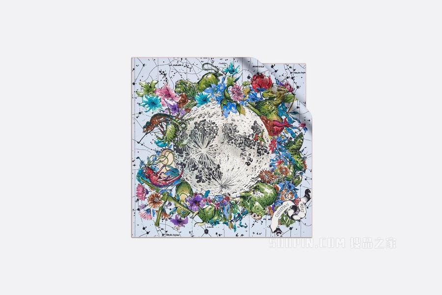 Dior 印花方巾 多色桑蚕丝斜纹面料 Dior Zodiac 印花