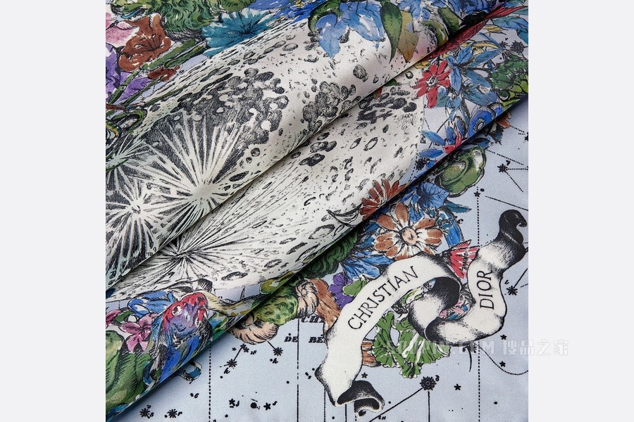 Dior 印花方巾 多色桑蚕丝斜纹面料 Dior Zodiac 印花