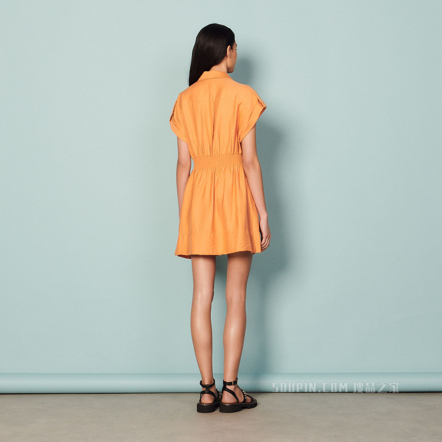 IGRID 无袖收褶连衣裙连衣裙