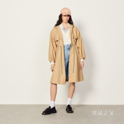 YRUS 气质收腰风衣大衣及外套