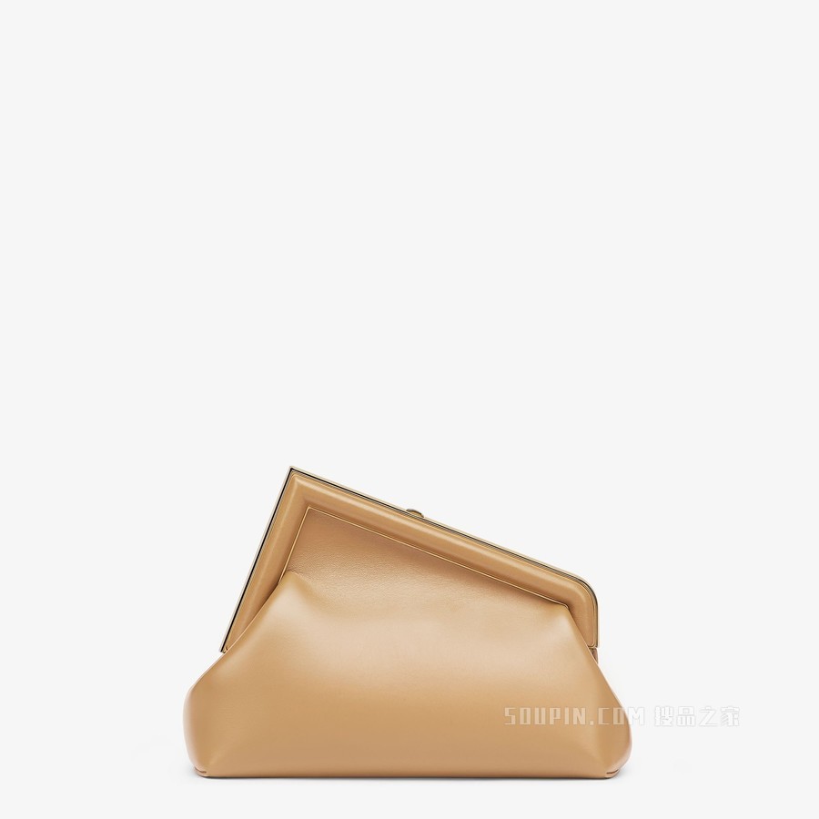 Fendi First小号手袋 米色皮革手袋
