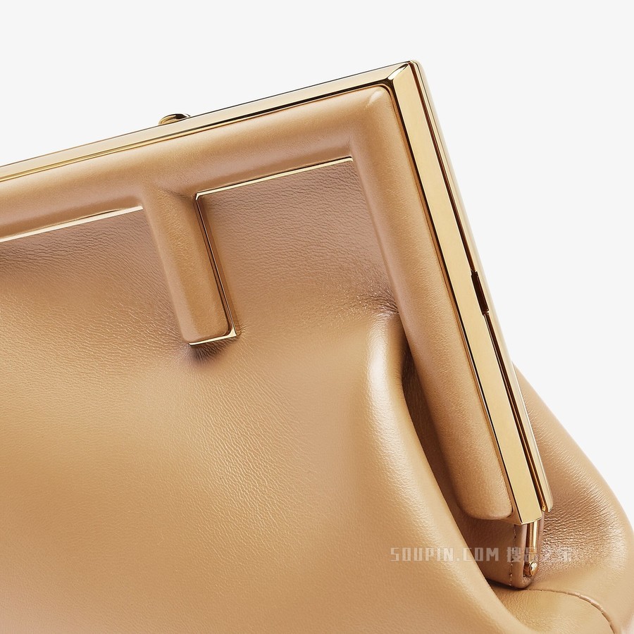 Fendi First小号手袋 米色皮革手袋