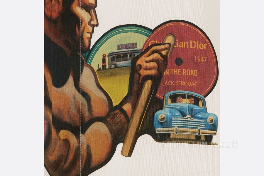 DIOR AND JACK KEROUAC 衬衫 白色桑蚕丝斜纹面料