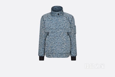 DIOR AND PARLEY 可折叠厚夹克 蓝色 Parley Ocean Plastic 塔夫绸科技面料