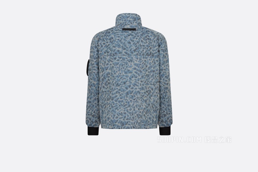 DIOR AND PARLEY 可折叠厚夹克 蓝色 Parley Ocean Plastic 塔夫绸科技面料