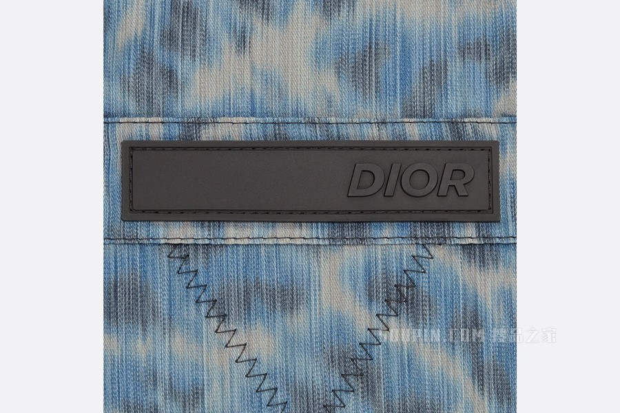 DIOR AND PARLEY 可折叠厚夹克 蓝色 Parley Ocean Plastic 塔夫绸科技面料