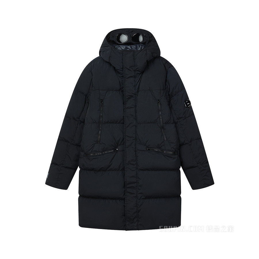 男子场下健身基础防风镜设计长羽绒服