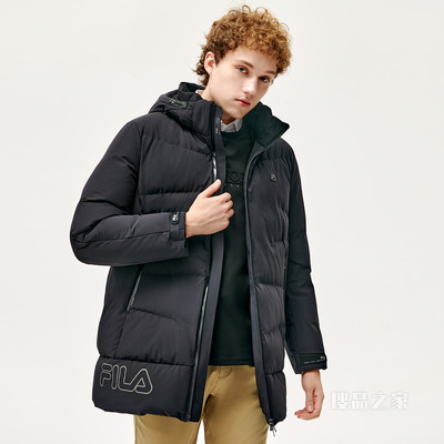 男子轻商务基础舒适有型中长羽绒服