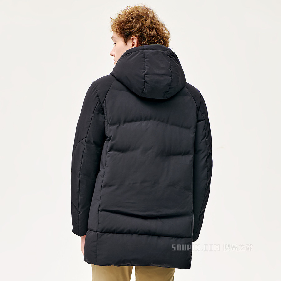 男子轻商务基础舒适有型中长羽绒服