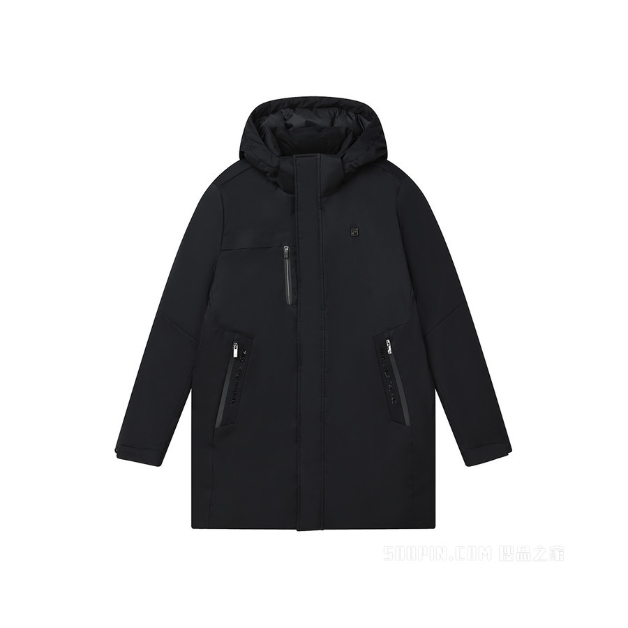 黄景瑜同款 男子轻商务基础保暖防风中长羽绒服