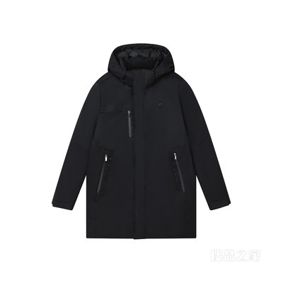 黄景瑜同款 男子轻商务基础保暖防风中长羽绒服