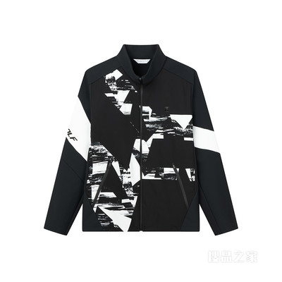 男子场下高尔夫棉服修身高弹印花设计