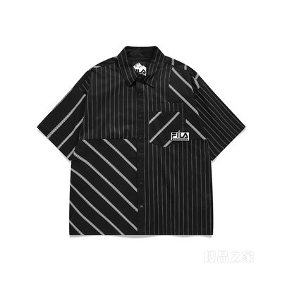 FILA x White Mountaineering男子短袖衬衫