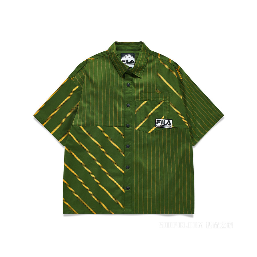 FILA x White Mountaineering男子短袖衬衫