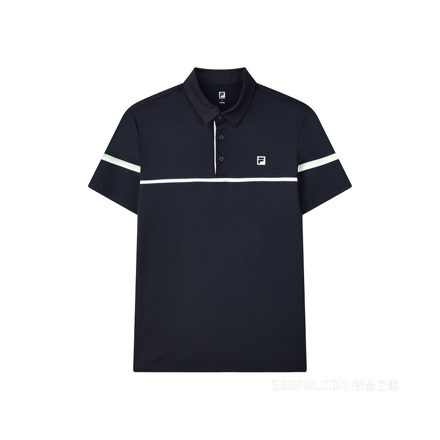 FILA X MSGM男子场下网球短袖POLO