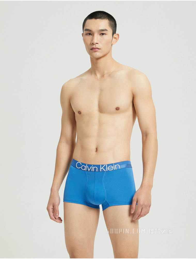 Calvin Klein 男士醒目提花LOGO腰边舒适低腰贴身平角内裤NB2974