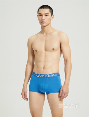 Calvin Klein 男士醒目提花LOGO腰边舒适低腰贴身平角内裤NB2974