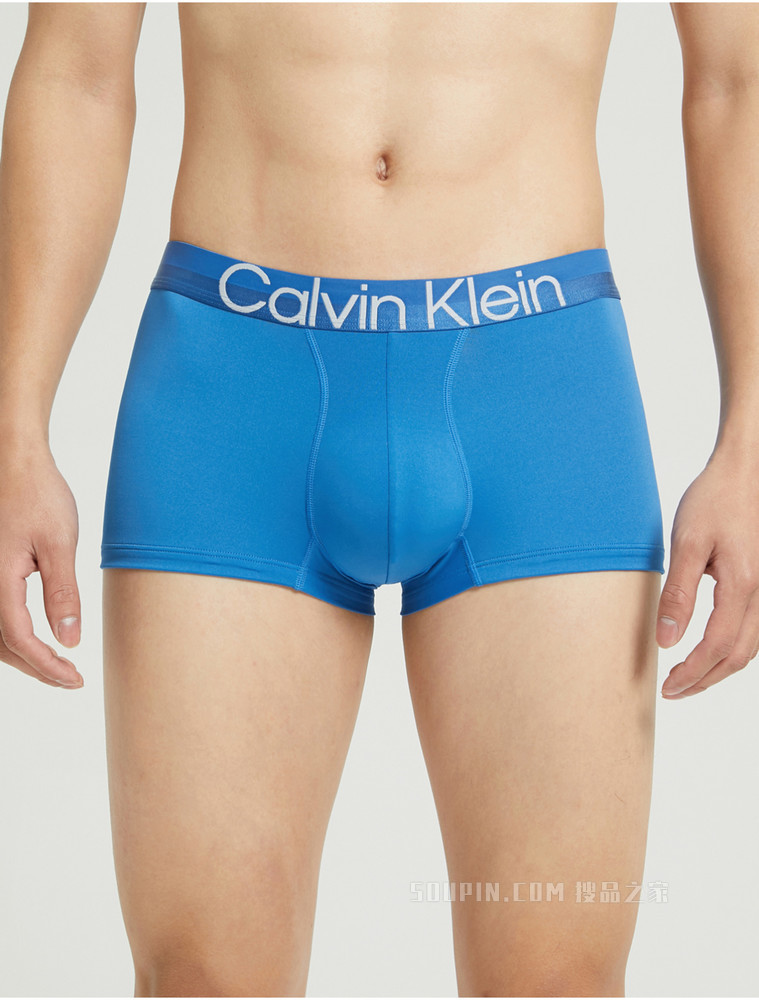 Calvin Klein 男士醒目提花LOGO腰边舒适低腰贴身平角内裤NB2974