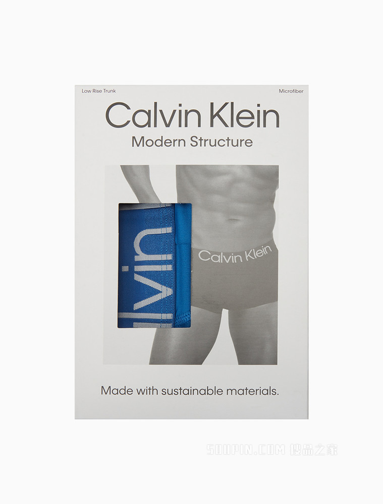 Calvin Klein 男士醒目提花LOGO腰边舒适低腰贴身平角内裤NB2974