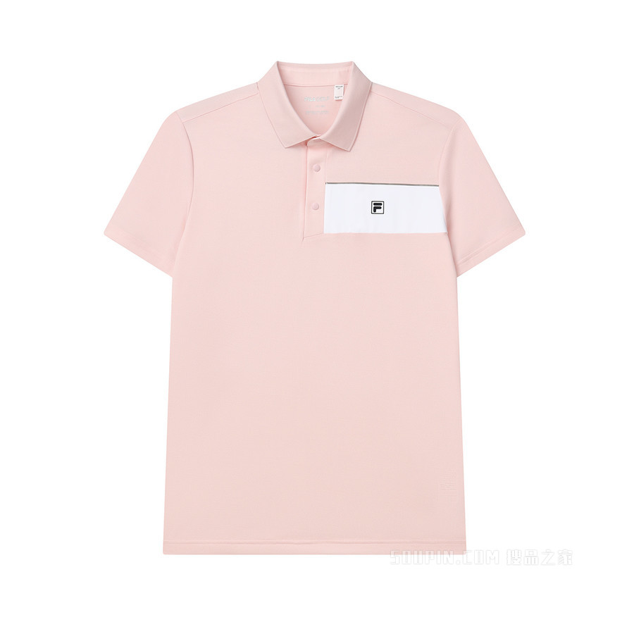 男子高尔夫菁英针织短袖POLO衫