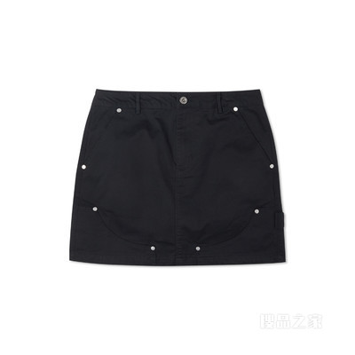 【女子】时尚高腰短裙夏季半裙 女款 黑色