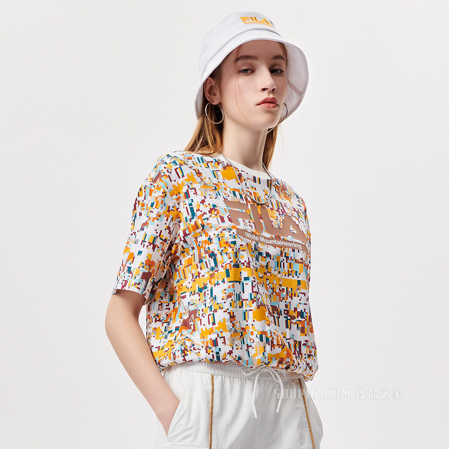 FILA x White Mountaineering联名女子短袖T恤