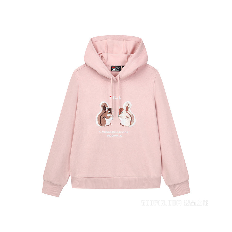 女子连帽卫衣时尚休闲卡通印花设计